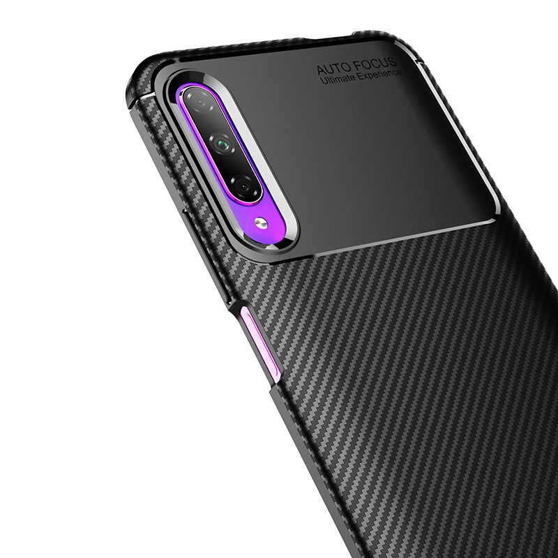 Huawei P Smart Pro 2019 Kılıf Zore Negro Silikon Kapak Lacivert