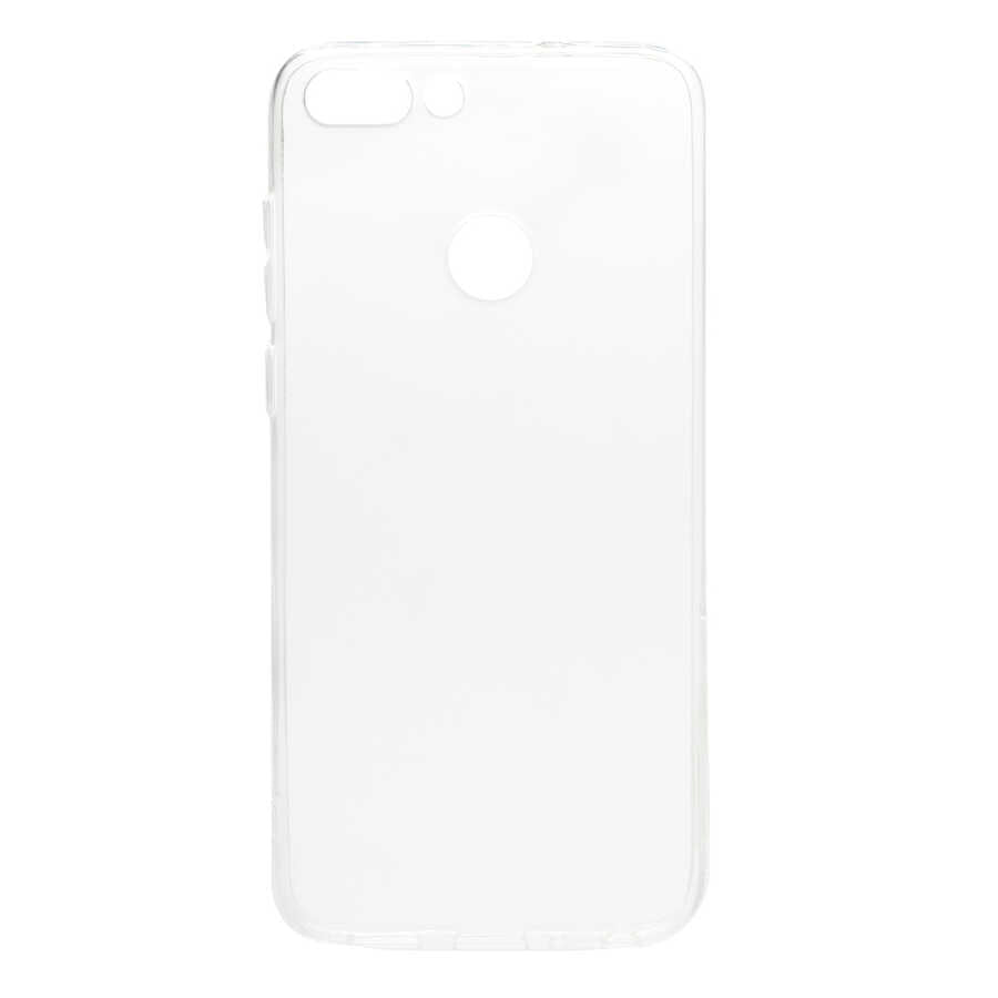 Huawei P Smart Kılıf Zore Süper Silikon Kapak Renksiz