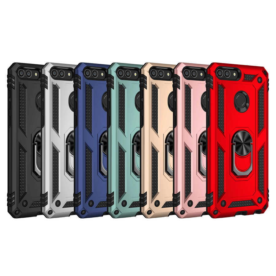 Huawei P Smart Kılıf Zore Vega Kapak Siyah