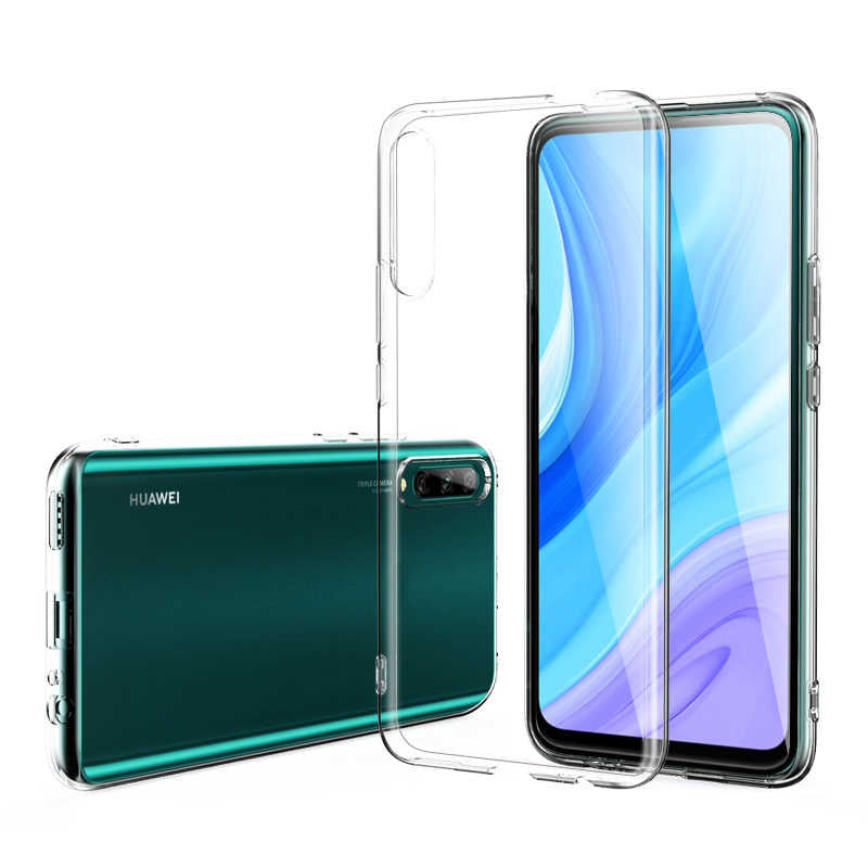 Huawei P Smart Pro 2019 Kılıf Zore Süper Silikon Kapak Renksiz