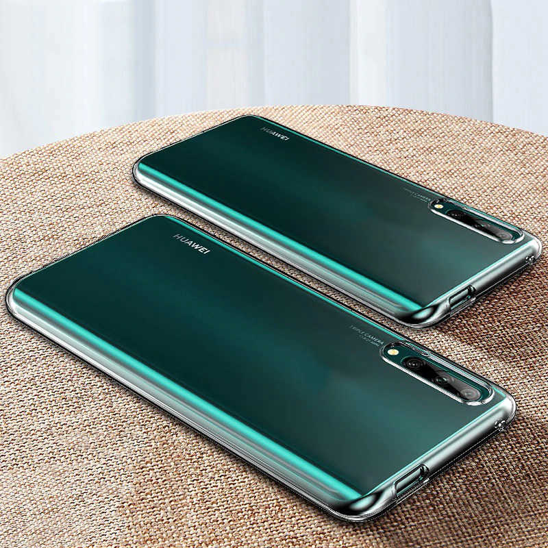 Huawei P Smart Pro 2019 Kılıf Zore Süper Silikon Kapak Renksiz