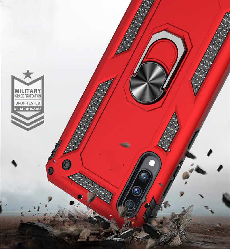 Huawei P Smart Pro 2019 Kılıf Zore Vega Kapak Gri