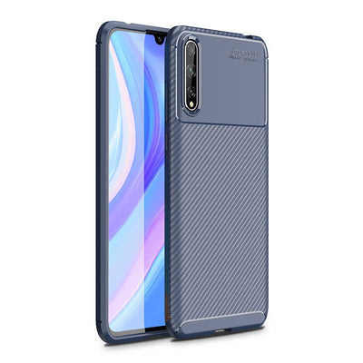 Huawei P Smart S (Y8P) Kılıf Zore Negro Silikon Kapak Lacivert