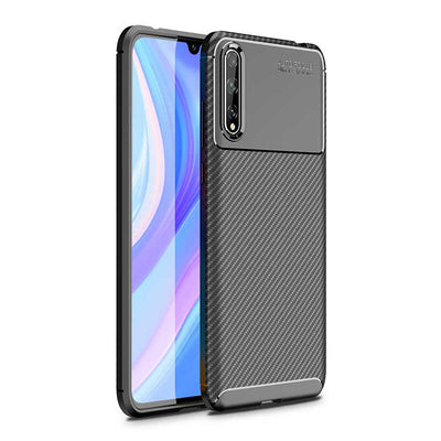 Huawei P Smart S (Y8P) Kılıf Zore Negro Silikon Kapak Siyah