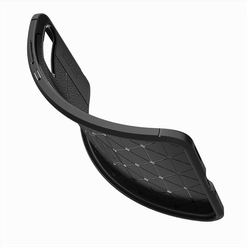 Huawei P Smart S (Y8P) Kılıf Zore Niss Silikon Kapak Siyah