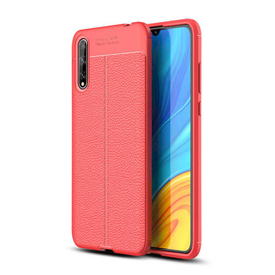 Huawei P Smart S (Y8P) Kılıf Zore Niss Silikon Kapak Kırmızı