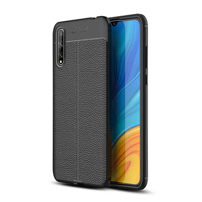 Huawei P Smart S (Y8P) Kılıf Zore Niss Silikon Kapak Siyah