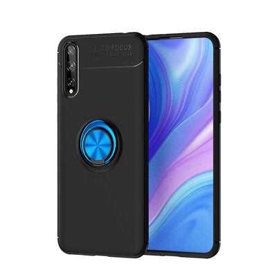 Huawei P Smart S (Y8P) Kılıf Zore Ravel Silikon Kapak Mavi