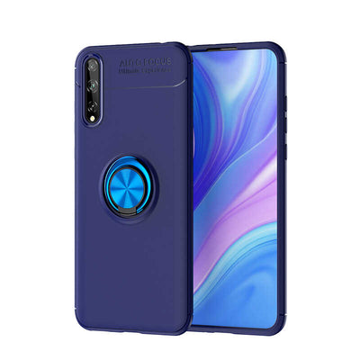 Huawei P Smart S (Y8P) Kılıf Zore Ravel Silikon Kapak Mavi