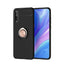Huawei P Smart S (Y8P) Kılıf Zore Ravel Silikon Kapak Siyah-Rose Gold