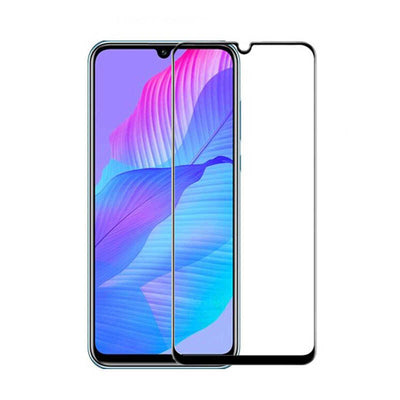 Huawei P Smart S (Y8P) Zore Kenarları Kırılmaya Dayanıklı Cam Ekran Koruyucu Siyah