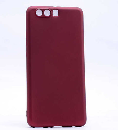 Huawei P10 Lite Kılıf Zore Premier Silikon Kapak Bordo