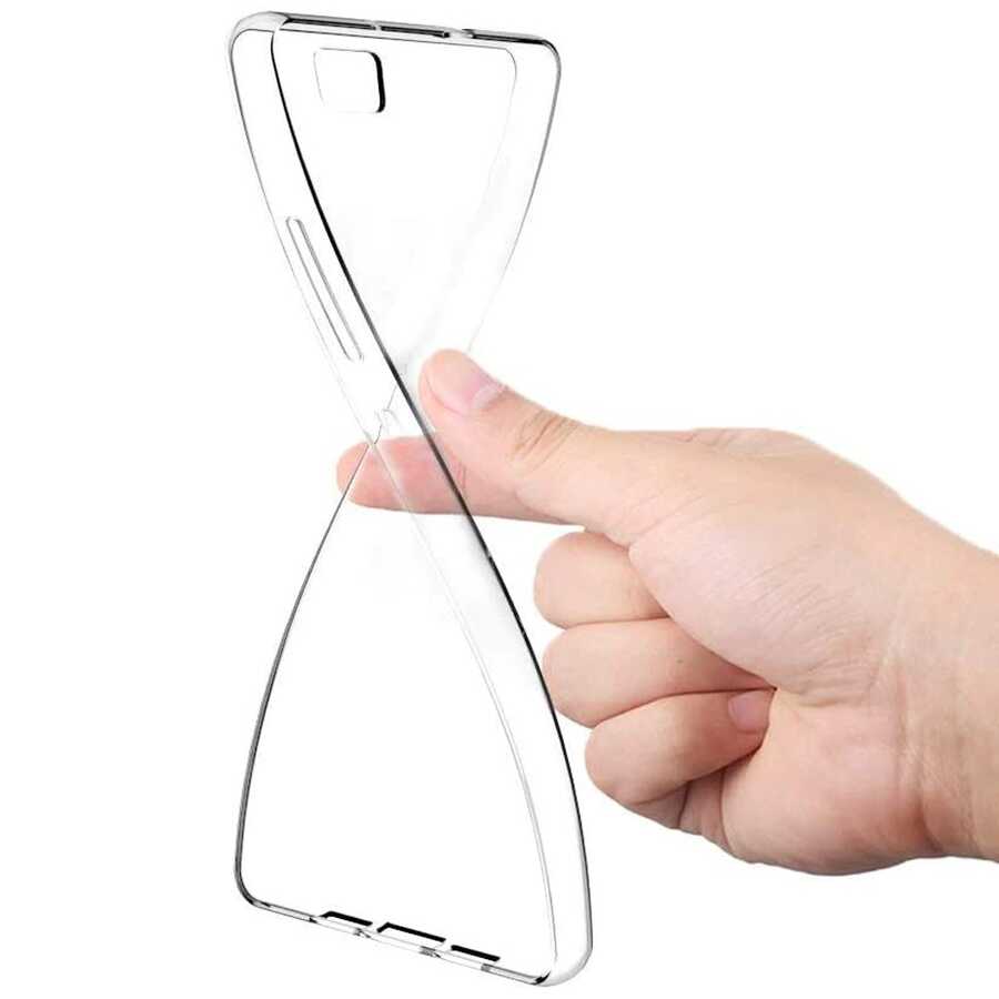 Huawei P10 Lite Kılıf Zore Süper Silikon Kapak Renksiz
