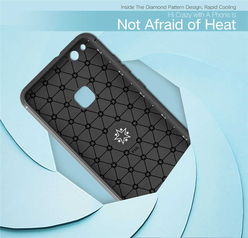 Huawei P10 Lite Kılıf Zore Ravel Silikon Kapak Mavi