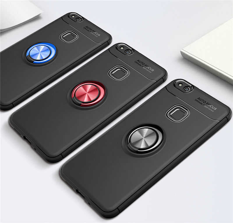 Huawei P10 Lite Kılıf Zore Ravel Silikon Kapak Mavi