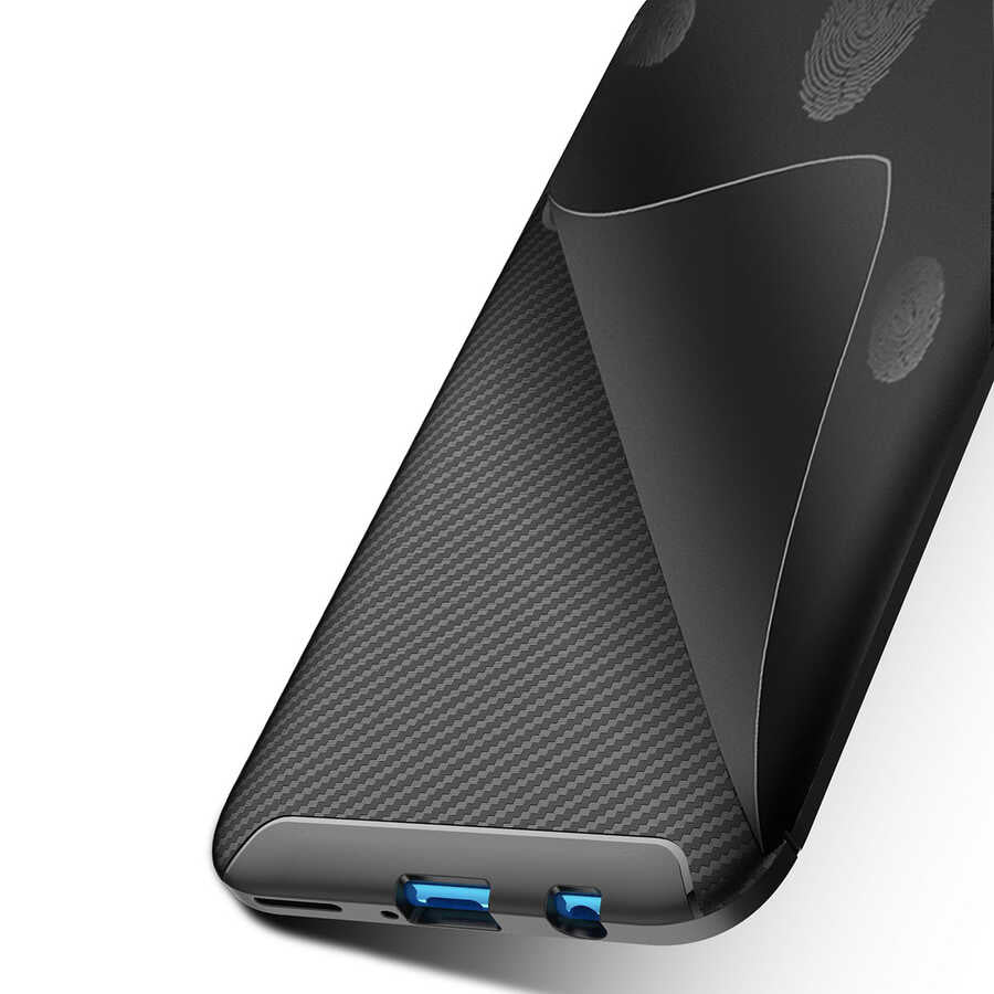 Huawei P20 Lite 2019 Kılıf Zore Negro Silikon Kapak Kahverengi