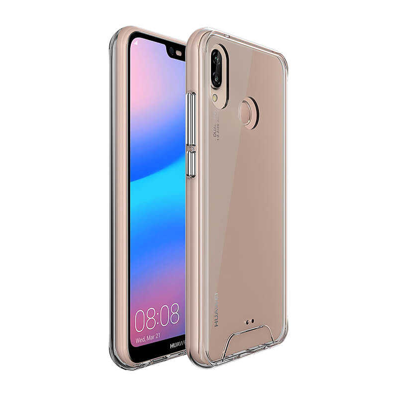 Huawei P20 Lite Kılıf Zore Gard Silikon Renksiz