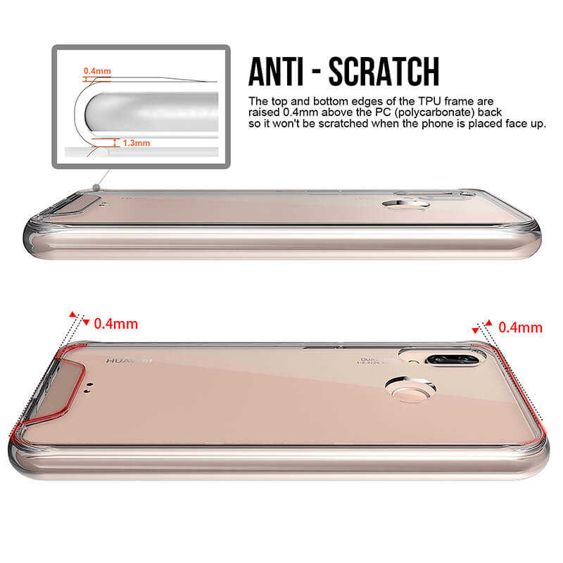 Huawei P20 Lite Kılıf Zore Gard Silikon Renksiz