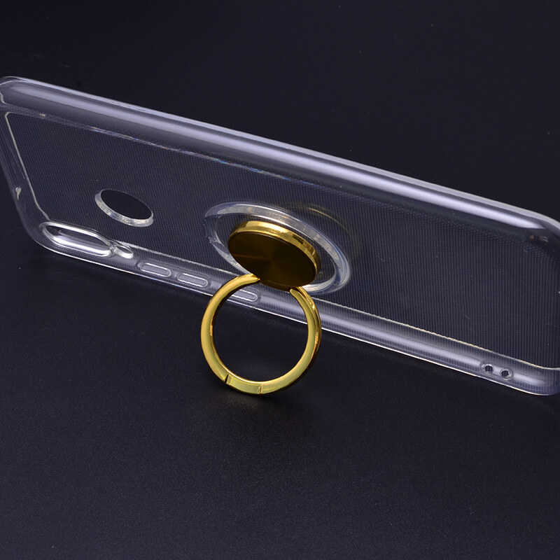 Huawei P20 Lite Kılıf Zore Les Silikon Gold