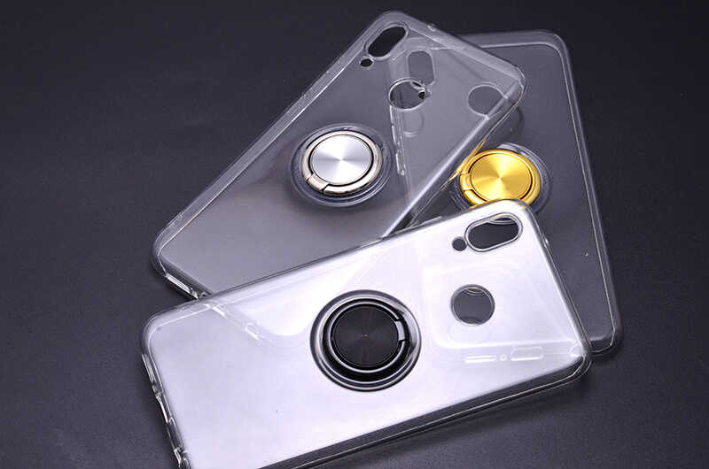 Huawei P20 Lite Kılıf Zore Les Silikon Gold