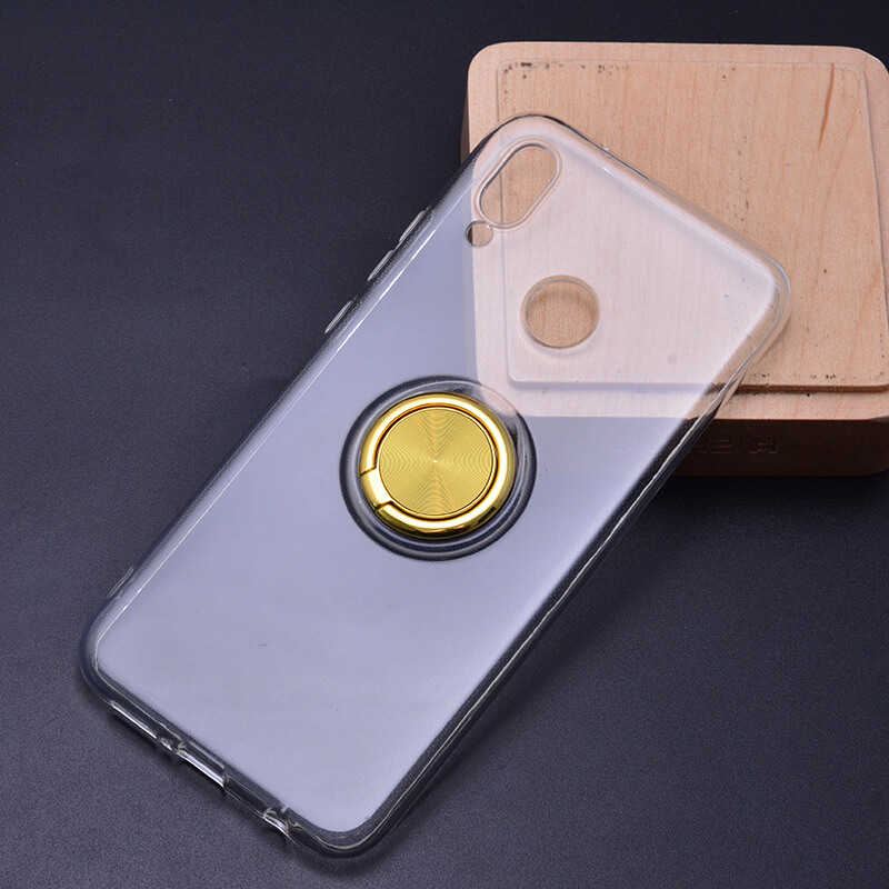 Huawei P20 Lite Kılıf Zore Les Silikon Gold