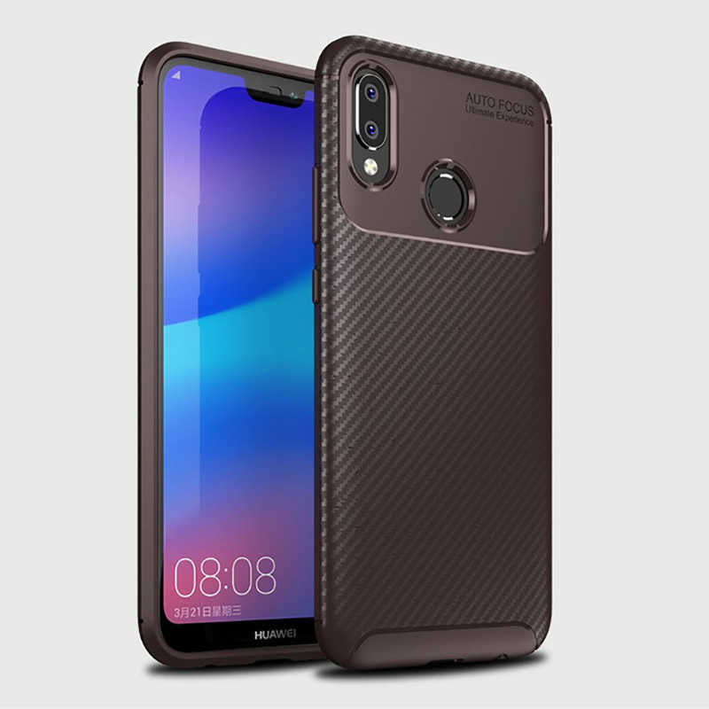 Huawei P20 Lite Kılıf Zore Negro Silikon Kapak Siyah
