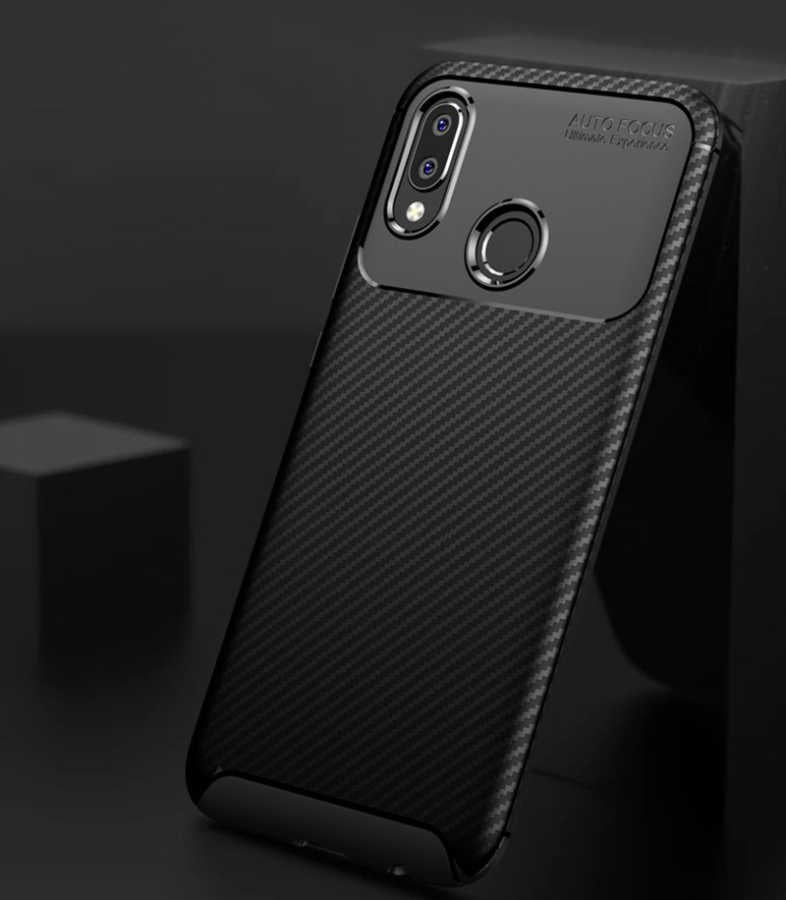 Huawei P20 Lite Kılıf Zore Negro Silikon Kapak Siyah