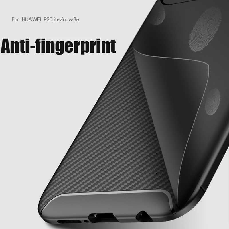 Huawei P20 Lite Kılıf Zore Negro Silikon Kapak Siyah