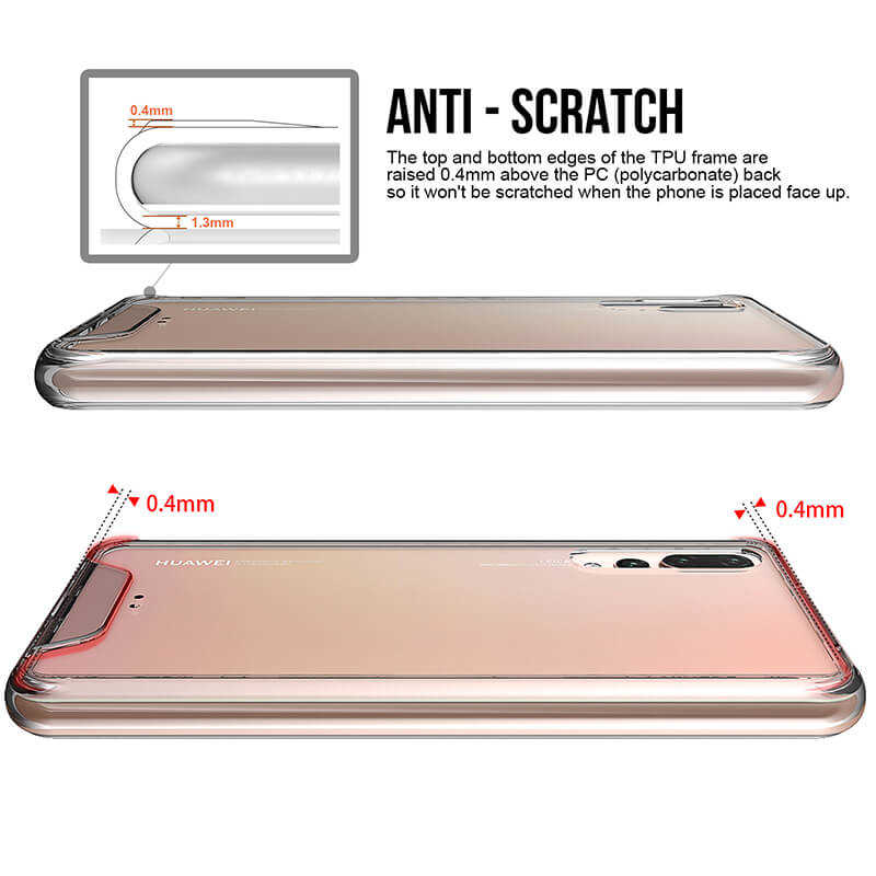 Huawei P20 Pro Kılıf Zore Gard Silikon Renksiz