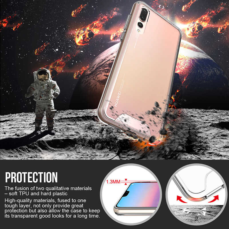 Huawei P20 Pro Kılıf Zore Gard Silikon Renksiz