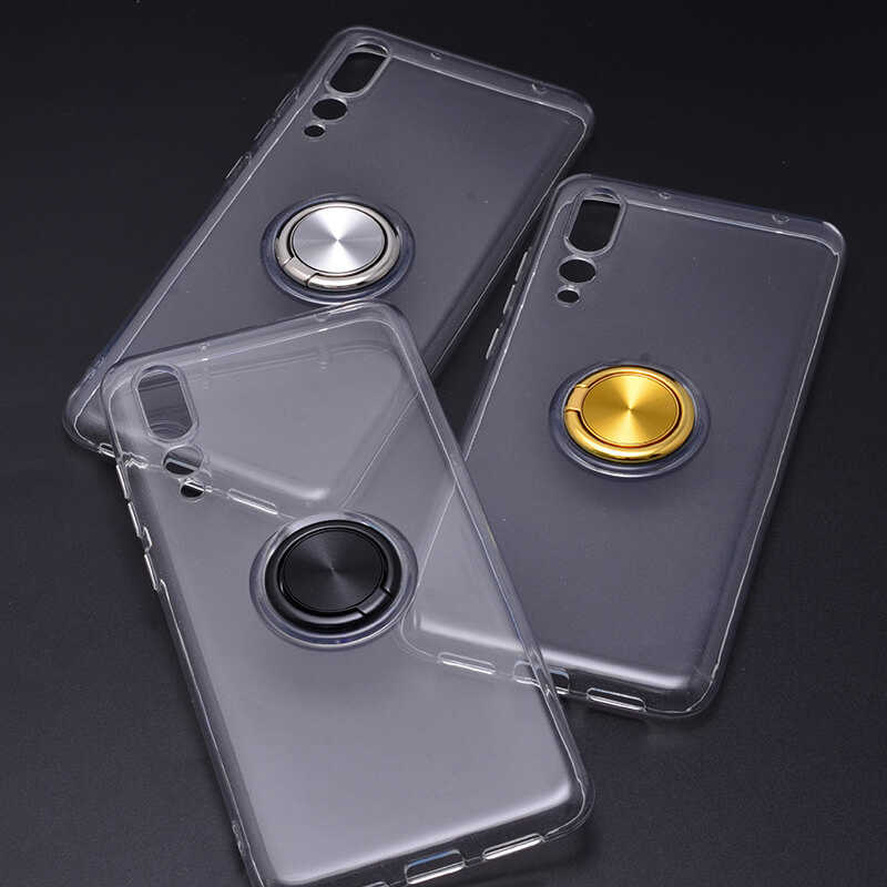 Huawei P20 Pro Kılıf Zore Les Silikon Mavi