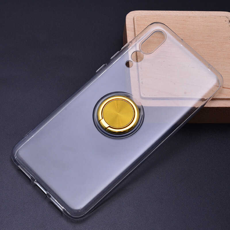 Huawei P20 Pro Kılıf Zore Les Silikon Gold