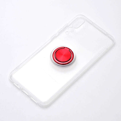 Huawei P20 Pro Kılıf Zore Les Silikon Kırmızı