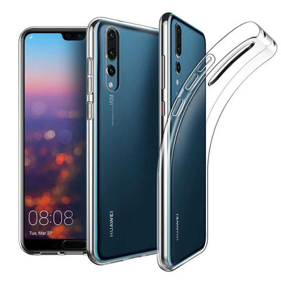 Huawei P20 Pro Kılıf Zore Süper Silikon Kapak Renksiz