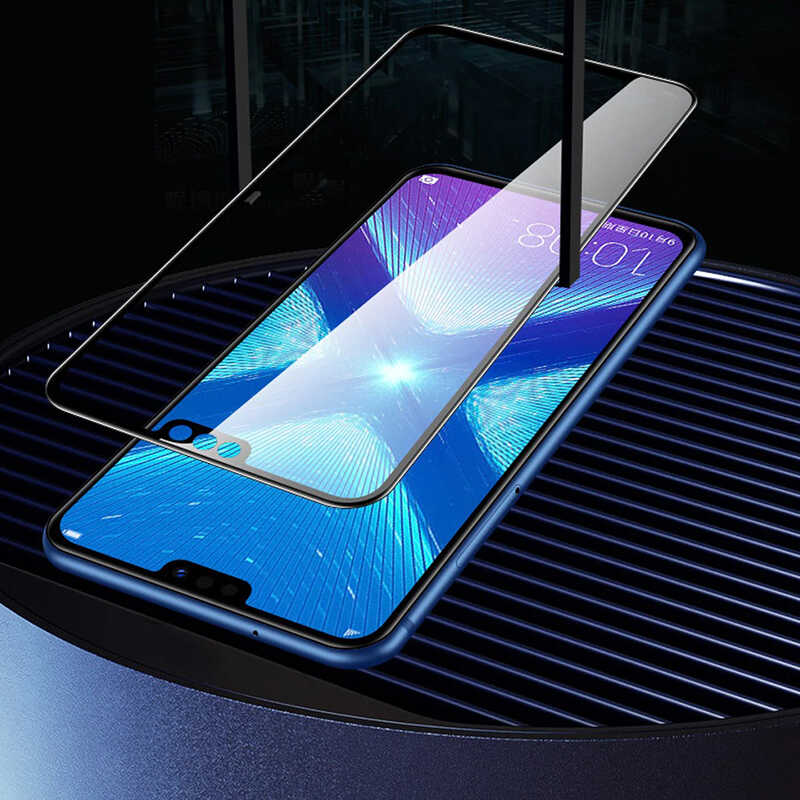 Huawei P20 Pro Zore New 5D Privacy Temperli Ekran Koruyucu Siyah