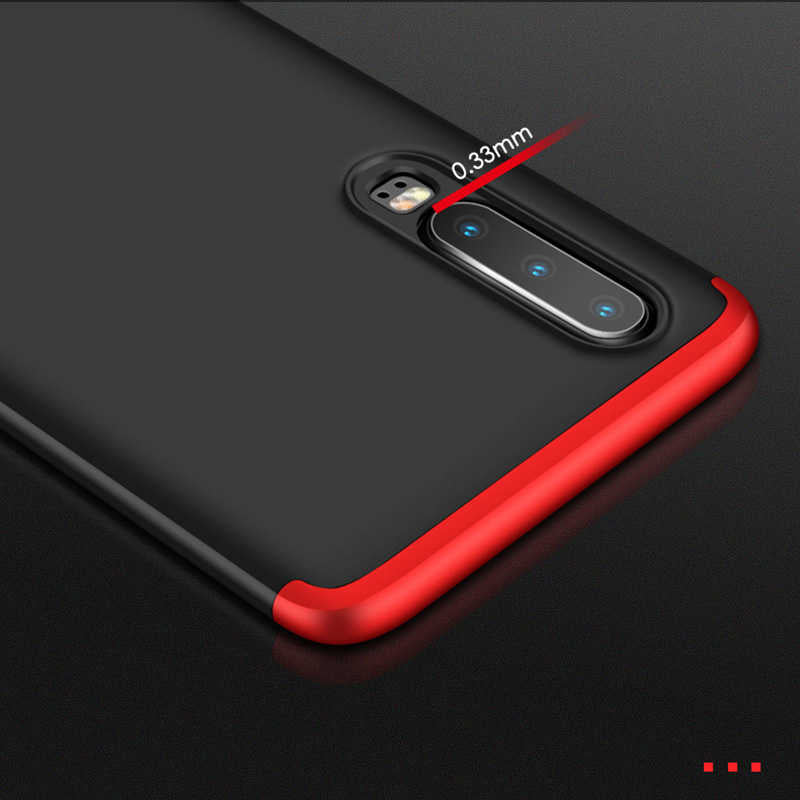 Huawei P30 Kılıf Zore Ays Kapak Siyah-Mavi