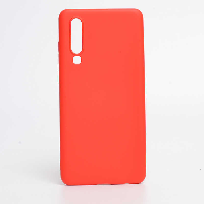 Huawei P30 Kılıf Zore İnci Silikon Kırmızı