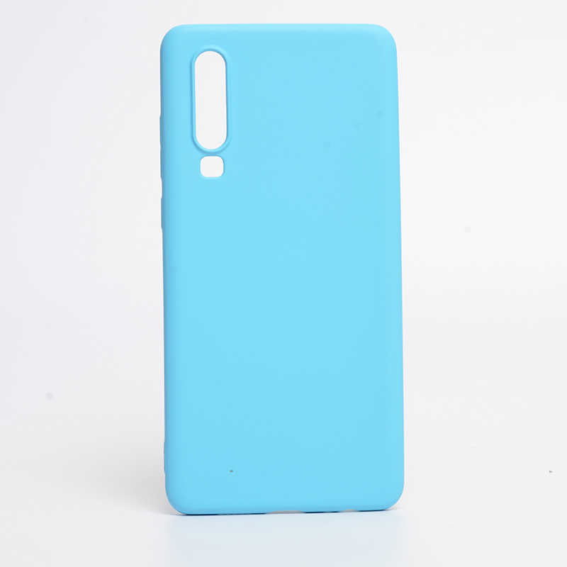 Huawei P30 Kılıf Zore İnci Silikon Mavi Açık