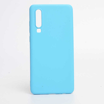 Huawei P30 Kılıf Zore İnci Silikon Mavi Açık