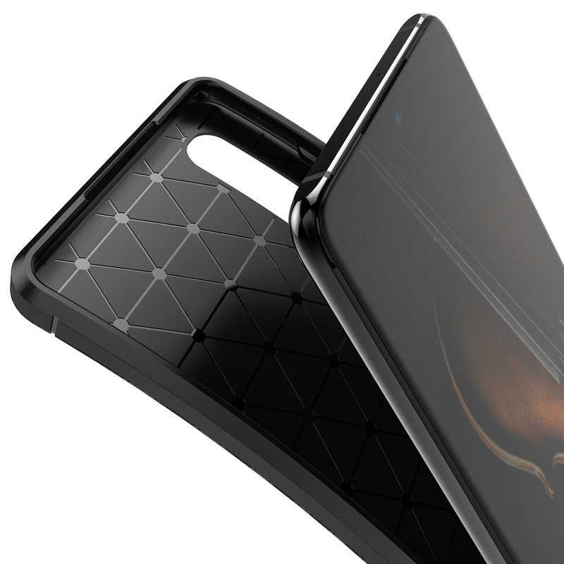Huawei P30 Kılıf Zore Negro Silikon Kapak Lacivert