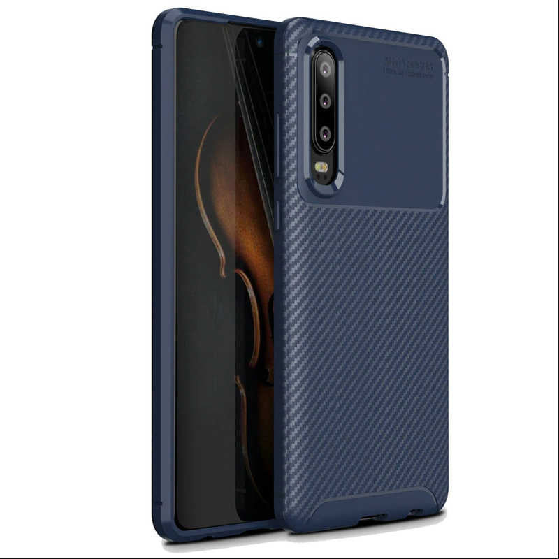 Huawei P30 Kılıf Zore Negro Silikon Kapak Lacivert