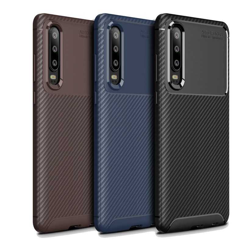 Huawei P30 Kılıf Zore Negro Silikon Kapak Lacivert