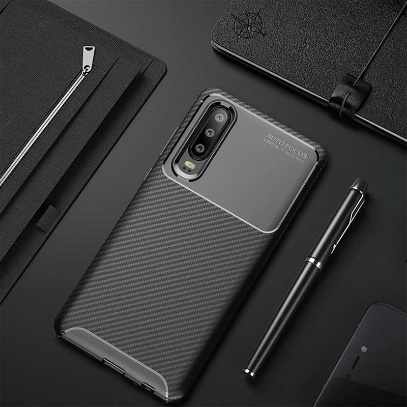 Huawei P30 Kılıf Zore Negro Silikon Kapak Siyah