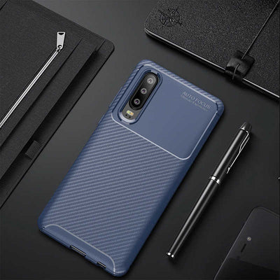 Huawei P30 Kılıf Zore Negro Silikon Kapak Lacivert