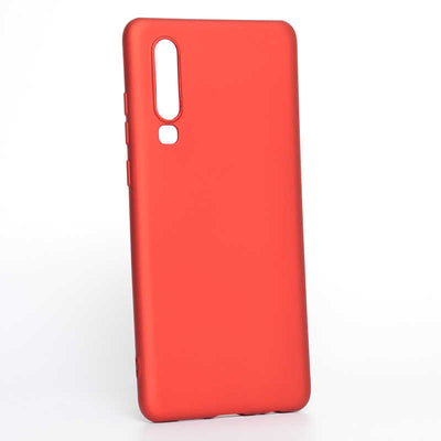 Huawei P30 Kılıf Zore Premier Silikon Kapak Mürdüm