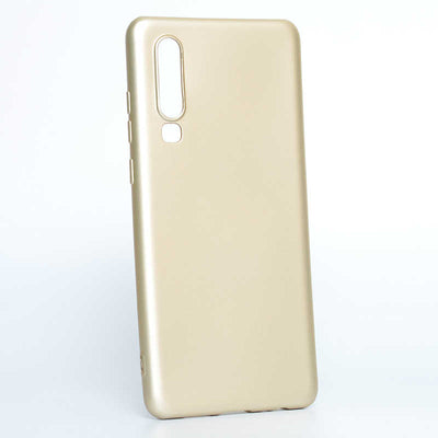 Huawei P30 Kılıf Zore Premier Silikon Kapak Gold