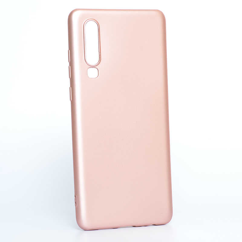 Huawei P30 Kılıf Zore Premier Silikon Kapak Rose Gold