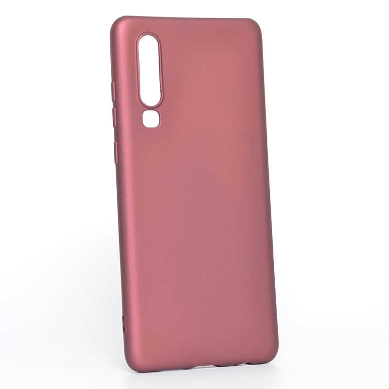 Huawei P30 Kılıf Zore Premier Silikon Kapak Mürdüm