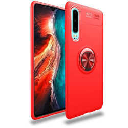 Huawei P30 Kılıf Zore Ravel Silikon Kapak Siyah