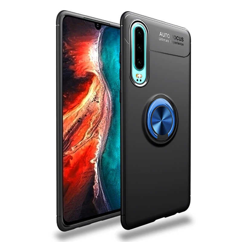 Huawei P30 Kılıf Zore Ravel Silikon Kapak Siyah